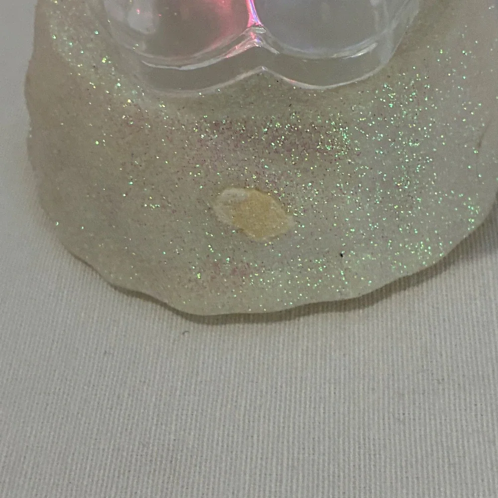 Mr. Christmas Santa Figurine Clear LED Light Up Iridescent Holiday Decor - Picture 4 of 9